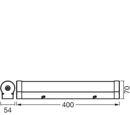 Lampa Łazienkowa LED Kinkiet Nad Lustro Ściemnialny 9W 900lm CCT Brązowy IP44 40cm Obris Ledvance