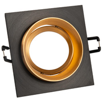 Oprawa Podtynkowa Spot MR16 Czarna Złota 12V LIKA Sanico Goldlux