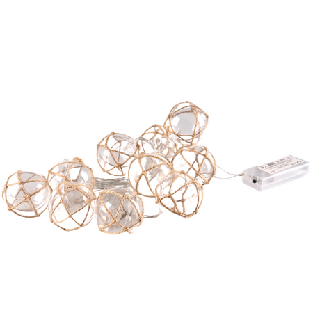 Girlanda Ogrodowa LED Bateryjna 2,1m na baterie 2xAA AHNE GOLDLUX (Polux)