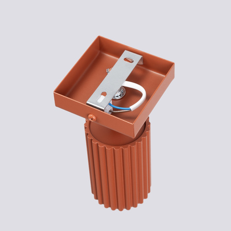 Lampa Ścienna Kinkiet Reflektor Tuba Spot 1x GU10 Ochra Czerwona Karbon Deep Space SL.1635 Sollux