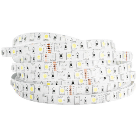 Taśma LED Pasek 12V 72W 300LED 5050 RGB + Zimna 10mm 5m