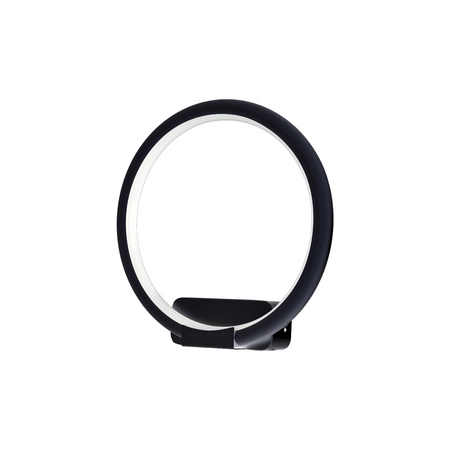 Kinkiet ORION okrąg czarny 10W LED IP20 styl nowoczesny minimalistyczny Metal i akryl Milagro