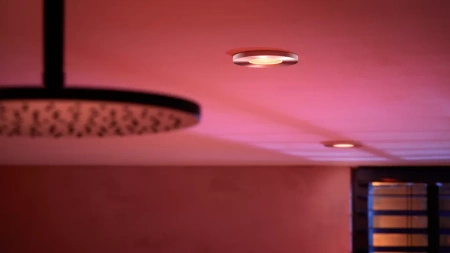 Oprawa Podtynkowa Wpuszczana LED Hermetyczna IP44 Łazienkowa 4.2W 400lm IP44 White and Color Ambiance RGB + TW Chrom Inteligentna SMART Zigbee Bluetooth Xamento Philips HUE