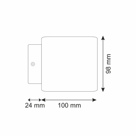 Kinkiet Oprawa Ścienna LED 1xG9 IZAR GOLDLUX (Polux) Aluminium NIKIEL