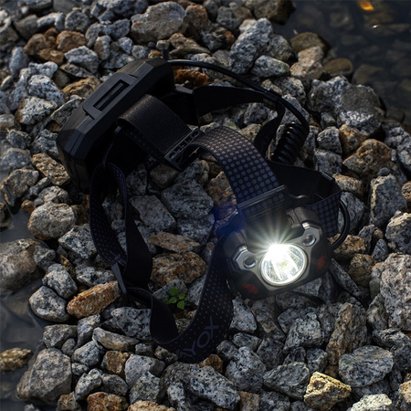 Latarka Czołowa LED Akumulatorowa 1200 lm SST40 + Sensor Ruchu IP44 6 Trybów Pracy VA0103 Vayox