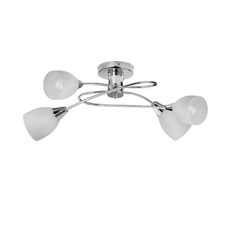 Lampa Sufitowa Żyrandol 4x E14 Chrom Klasyczny Amy Rabalux