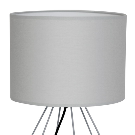 Lampka Biurkowa Stołowa LED BASKET Szara 1xE27 Milagro