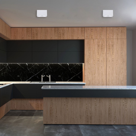 Lampa Oprawa Sufitowa BLOCCO Biała 2x7W GU10 LED Milagro