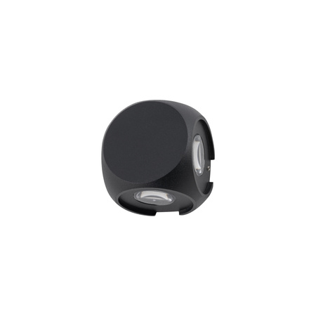 Lampa Ogrodowa Zewnętrzna Kinkiet Elewacyjny Oprawa Natynkowa LED 4W 320lm 3000K Ciepła Czarna Wodoodporna IP54 Nowoczesna PATRAS 9115 Nowodvorski