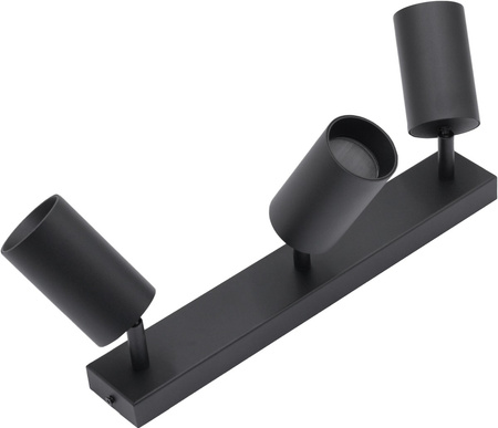 Kinkiet sufitowy 3x GU10 SPOT Lampa LED QUALIS III Czarny