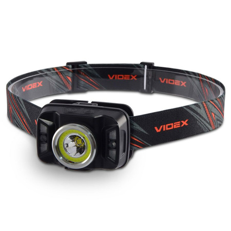 Latarka Czołowa Akumulatorowa LED 5W 410lm 7 Trybów Pracy Sensor Ruchu USB C Wodoszczelna IP65 Videx