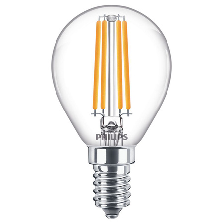 Żarówka LED Kulka E14 P45 6.5W = 60W 806lm 2700K Ciepła Filament PHILIPS