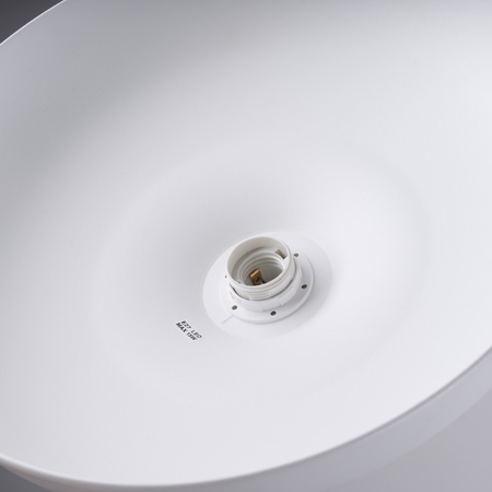 Lampa Sufitowa Wisząca Zwis E27 Okrągła Biała Skandynawska Indy Sollux