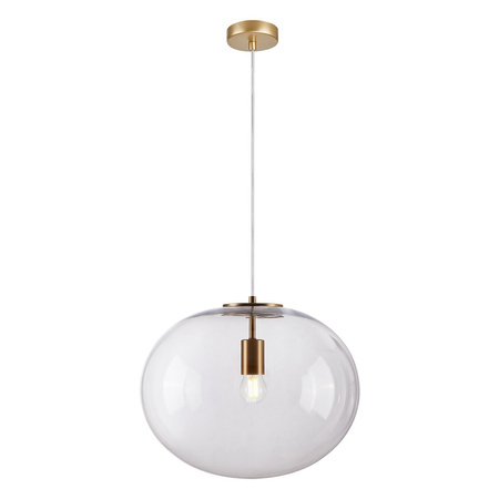 Lampa Wisząca Sufitowa CAMPANIA 1xE27 Szklana Milagro