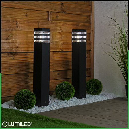 Lampa Ogrodowa Słupek Zewnętrzny Stojący E27 LED TAXUS 2 80cm LUMILED