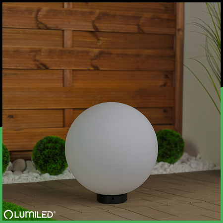 Lampa Oprawa Ogrodowa Zewnętrzna KULA LED 30CM E27 IP65 LUMIKULA2 LUMILED