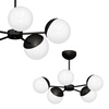 Lampa Sufitowa Żyrandol SFERA Czarna 5xE14 Milagro