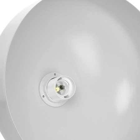 Lampa wisząca TAYLOR 1xE27 Klasyczny Klosz Biała MLP6217 Milagro Metal + Drewno