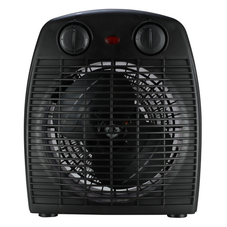 Termowentylator Regulowany Termostat 2000W Czarny Stojący Sanico Goldlux