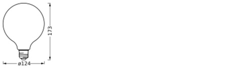 Żarówka LED E27 4.8W = 40W 470lm RGBW CCT Ściemnialna SMART+ WiFi Filament Globe Ledvance