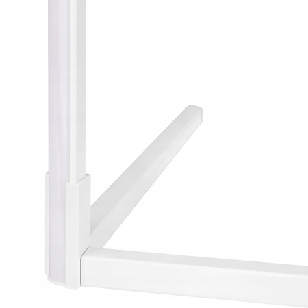 Lampa Stojąca Narożna Podłogowa BIała 20W RGB Zmiana Kolorów Pilot