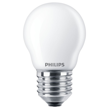 Żarówka LED Kulka E27 P45 6.5W = 60W 806lm 2700K Ciepła Filament Mleczna PHILIPS