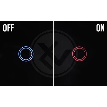 Włącznik szklany DOTYKOWY Wi-Fi LED czarny podwójny