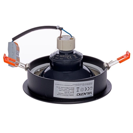 Oprawa Podtynkowa Halogenowa REDONDO Czarna 1xAR111 GU10 Milagro