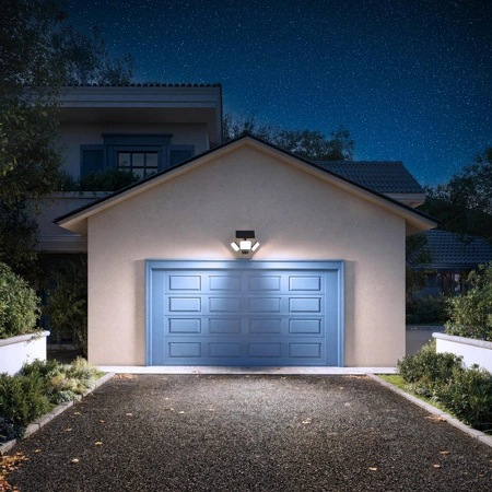 Lampa Solarna Naświetlacz Solarny 24.5W 4000lm 5000K Neutralna IP65 Czarny z Czujnikiem Ruchu UltraEfficient Zyren Philips