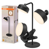 Lampka Biurkowa Stołowa Regulowana 1.8W 100lm 3000K Ciepła 114° Akumulatorowe Czarna Ściemnialna Decor Helper Gadet Osram