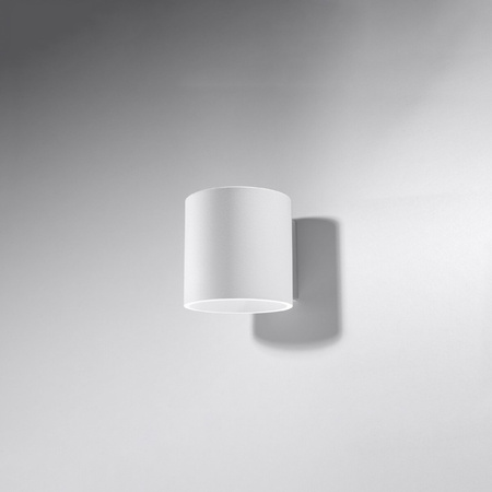 Lampa Ścienna Oprawa Natynkowa G9 Cylindryczna Biała Nowoczesna Orbis Sollux