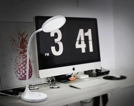 Lampka Biurkowa LED 20W 1700lm 4100K Neutralna CRI98 Biała Ściemnialna Videx