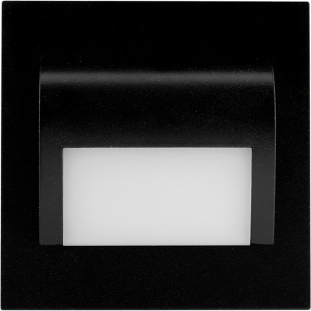 Oprawa schodowa DECORUS 9 LED 1,2W Czarna Ciepła ProVero