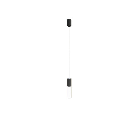 Lampa Sufitowa Wisząca GU10 Czarna Nowoczesna CYLINDER M 7865 Nowodvorski