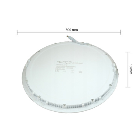 Panel LED Oprawa Sufitowa 24W 1920lm 4000K Neutralny Wpuszczany Okrągły Biały Proma Masterled
