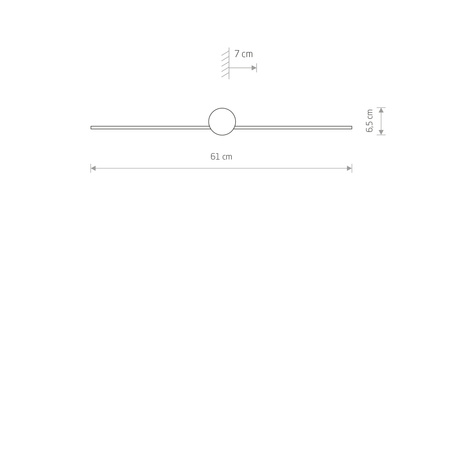 Kinkiet Ścienny Lampa Natynkowa LED 6W 280lm 4000K Neutralna Czarna Wodoodporna Łazienkowa IP44 Nowoczesna PIN LED S 8127 Nowodvorski