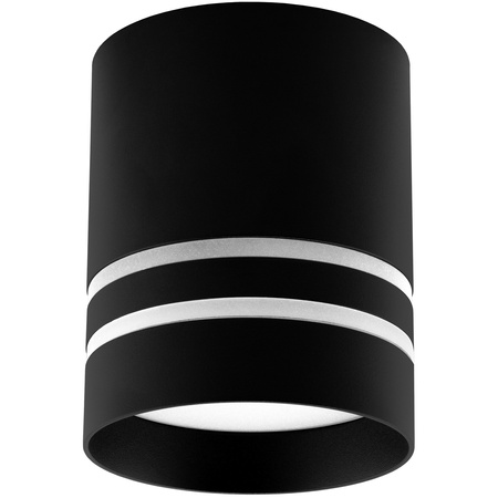 Oprawa Natynkowa HALOGENOWA Spot Tuba ARISA GU10 LUMILED Okrągła Czarna 80mm