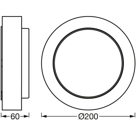 Lampa Ogrodowa Zewnętrzna Kinkiet Elewacyjny LED 8W 370lm 3000K IP44 Srebrny Endura Ledvance