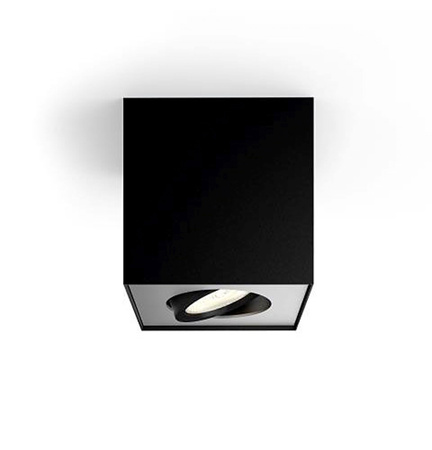 Oprawa Natynkowa Lampa LED 4.5W 500lm 2200-2700K Ściemnialna WarmGlow Czarna Box Philips