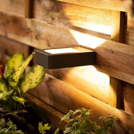 Lampa ogrodowa oprawa ELEWACYJNA KINKIET LED 6W Malta czarna