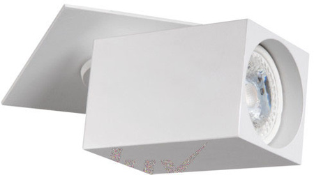 Oprawa sufitowa punktowa ruchoma biała SPOT CHIRO GU10 kwadratowa Kanlux