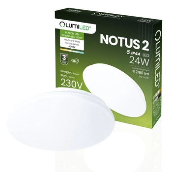 Plafon LED Lampa Sufitowa Natynkowa 24W NOTUS 2 Okrągły IP44 38 cm LUMILED