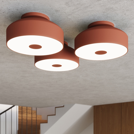 Plafon LED Lampa Sufitowa 4x E27 Ochra czerwona OMIQ Crimson SL.1681 Sollux