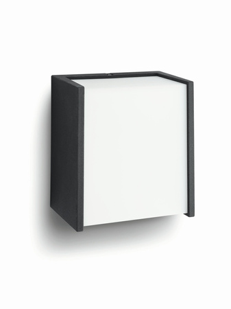 Kinkiet Ogrodowy Lampa Elewacyjna Zewnętrzna LED 3W 270lm 2700K IP44 Czarna Macaw Philips