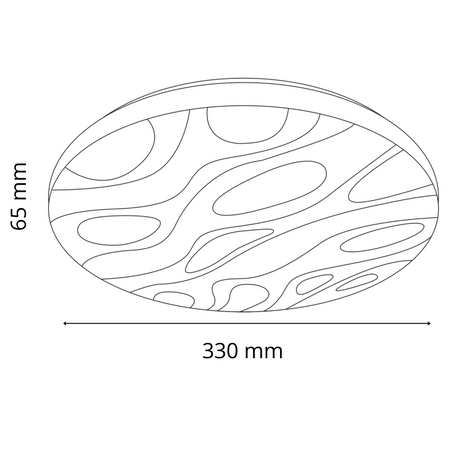 Plafon LED Oprawa Sufitowa 18W 1850lm 4000K Neutralna 120° Biała IP44 Cloud Sanico Goldlux