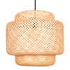 Lampa Wisząca Zwis Sufitowa E27 Beżowy BAMBOO NATURAL Sanico Goldlux