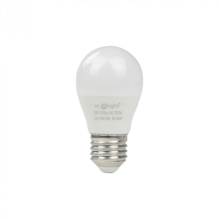 Żarówka LED Kulka P45 E27 10W 900lm 3000K Ciepła Ecolight