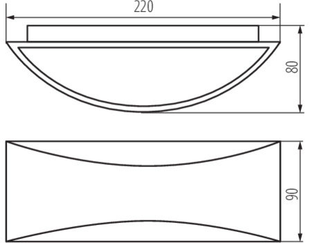 Oprawa Zewnętrzna KINKIET Elewacyjny LED BISO Grafitowy 8W 140lm 840 Neutralna IP54 Kanlux