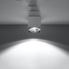 Lampa Sufitowa Oprawa Natynkowa GU10 Kwadratowa Biała Nowoczesna Blake Sollux