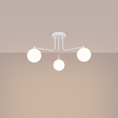 Lampa Wisząca Sufitowa Żyrandol 3x G9 Biała Astral French Sky SL.1659 Sollux